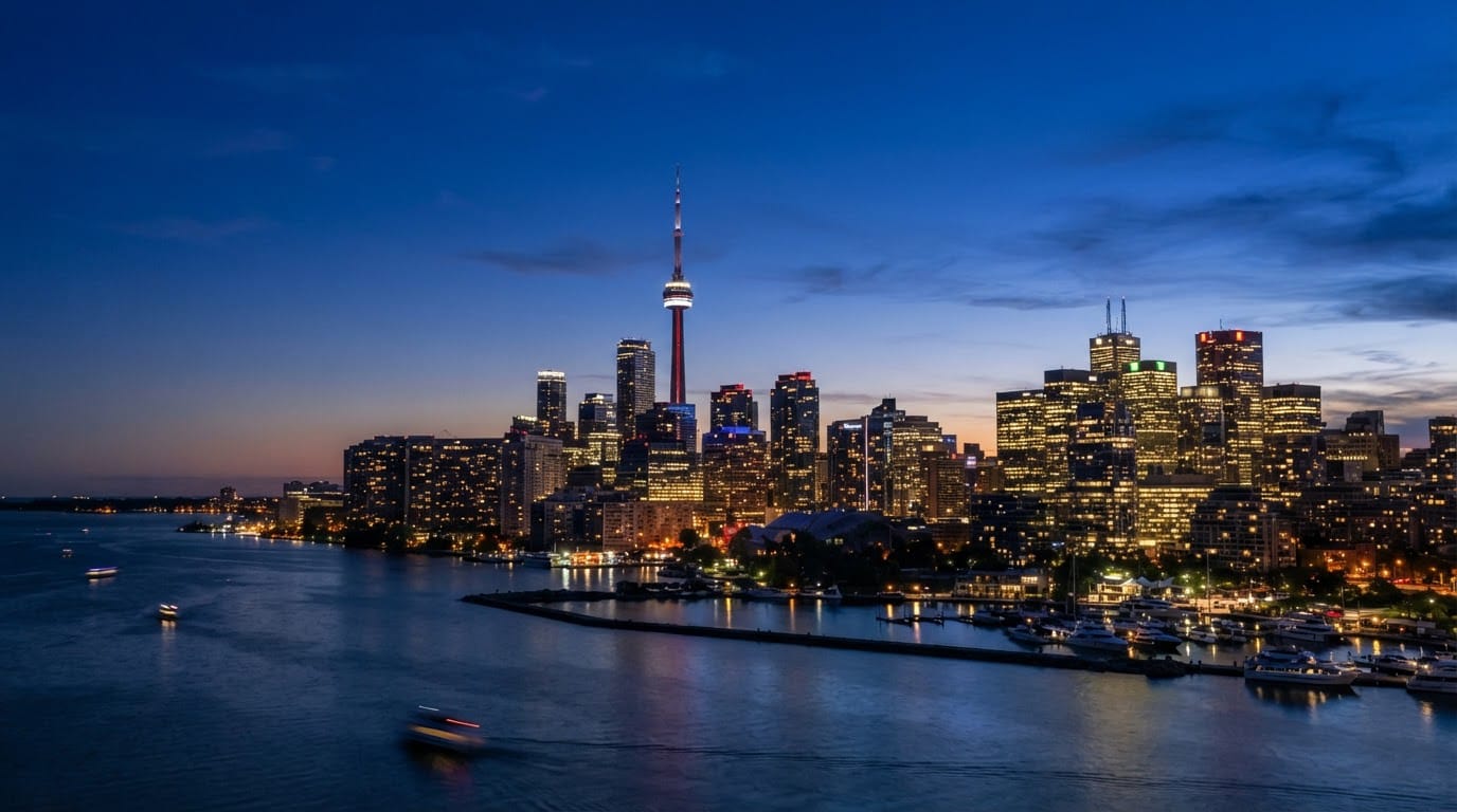Toronto skyline with the CN Tower